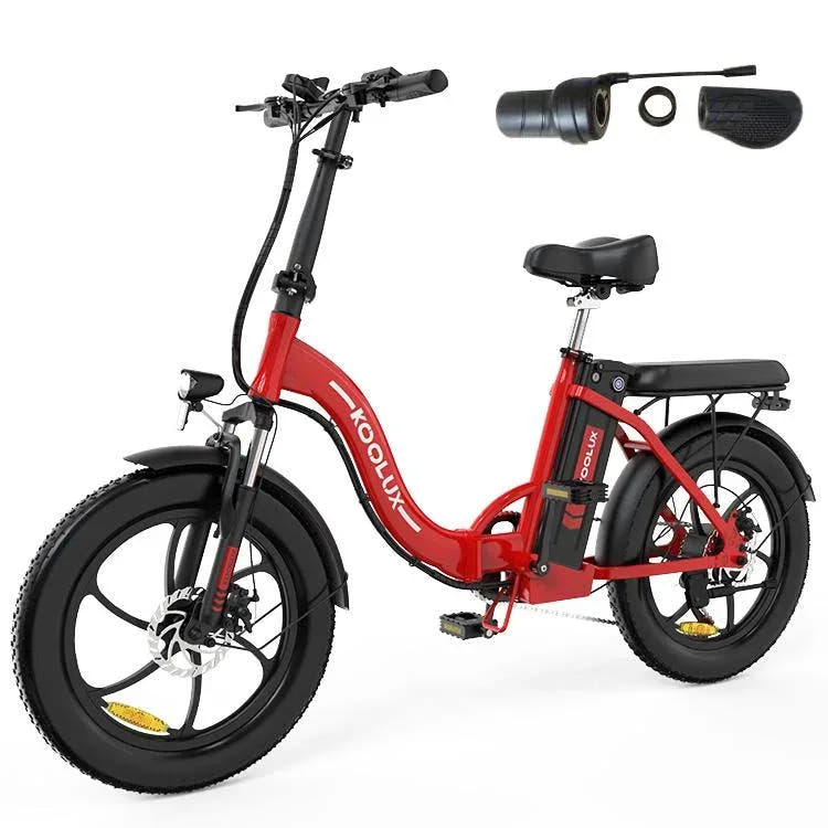 Koolux BK6 Fat Tyre E-Bike in Red