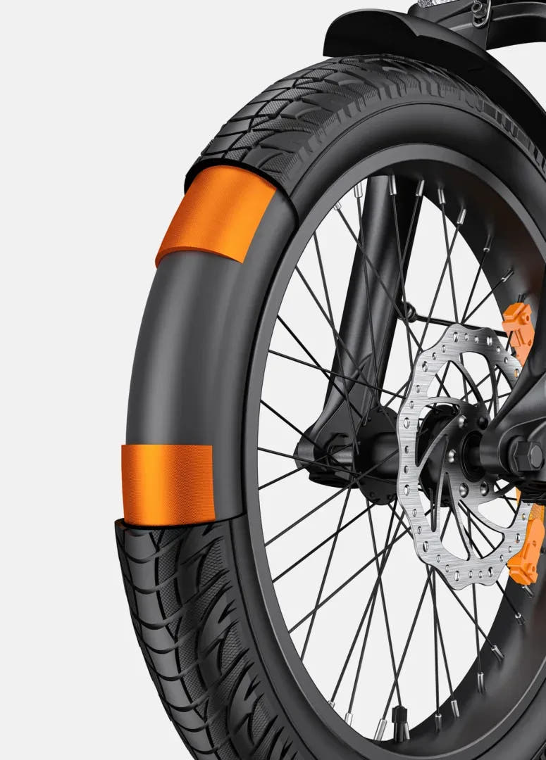 Engwe L20 3.0 Pro City E-Bike-front tyre view