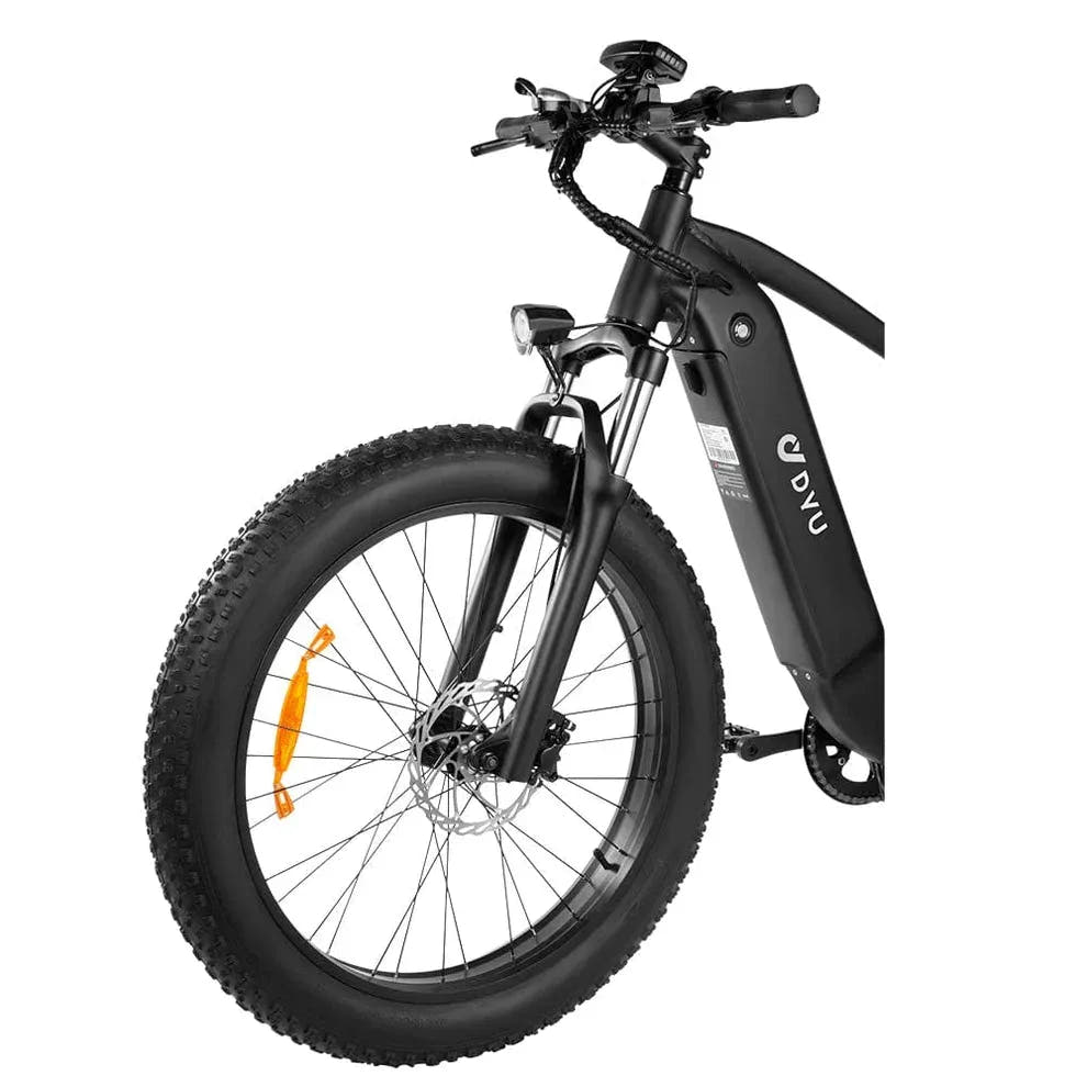 DYU King 750 Fat Tyre E-Bike-Front tyre view