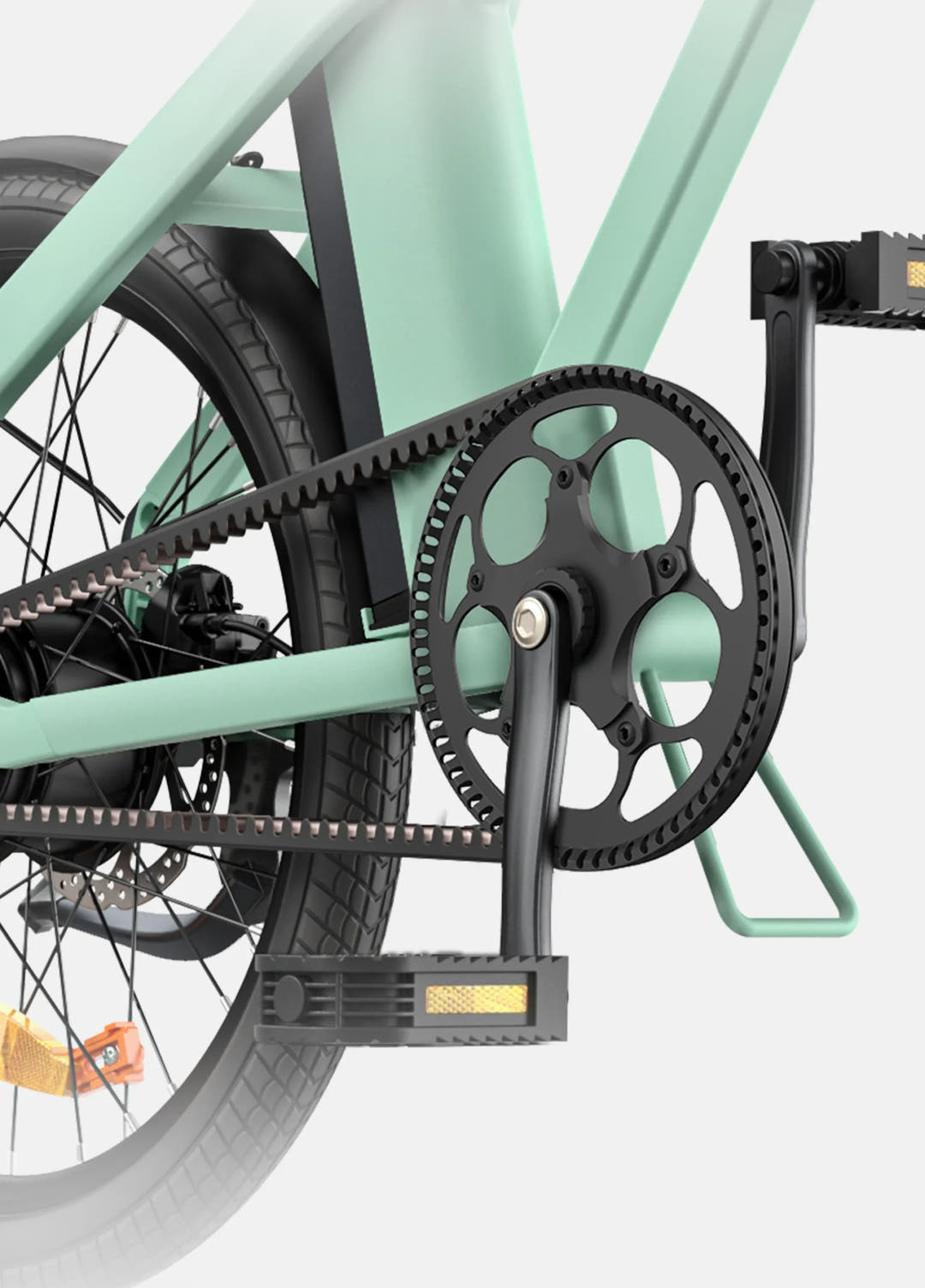 Engwe P20 Fat Tyre E-Bike-mid frame view