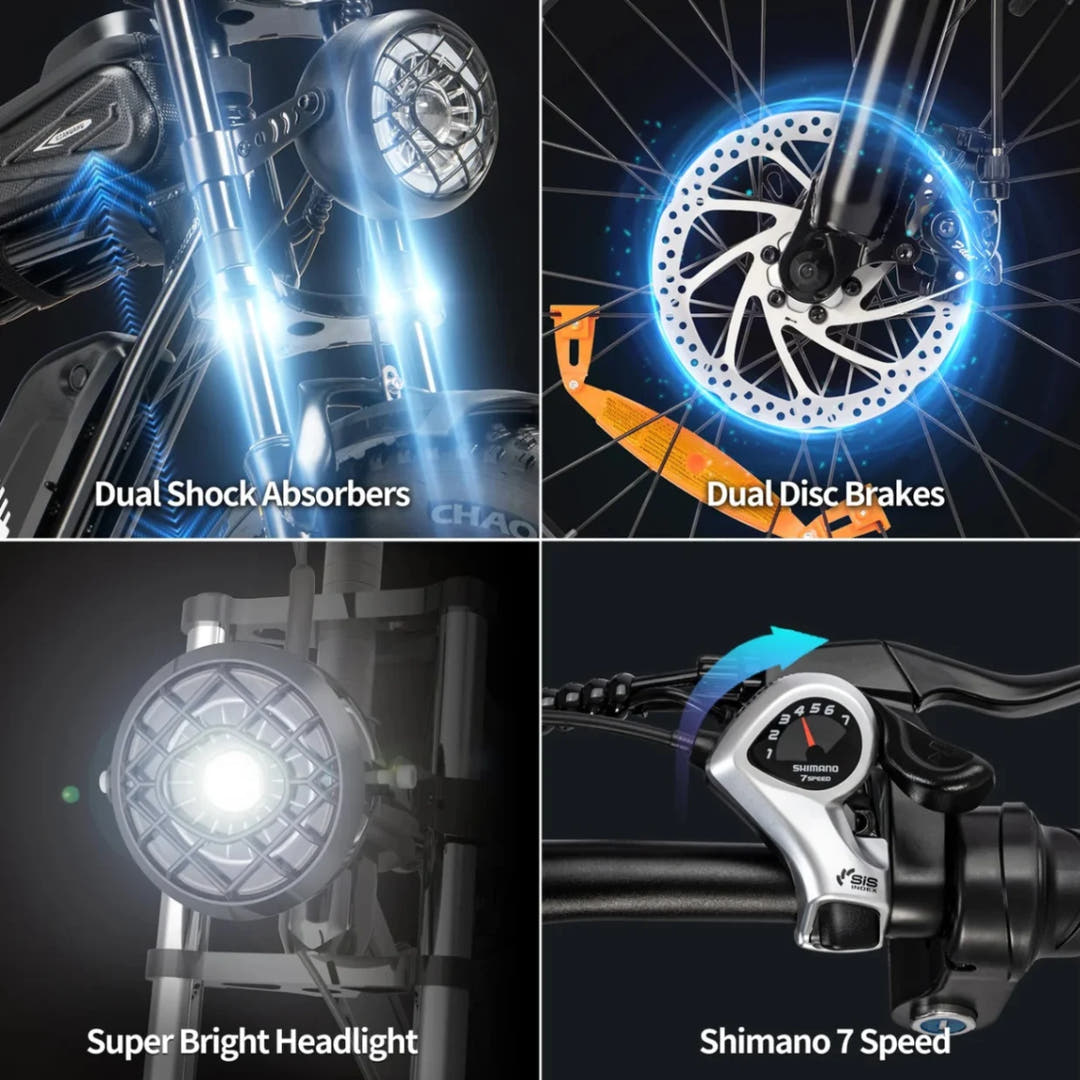 YVY C20 Lite Fat Tyre E-Bike-overall specs