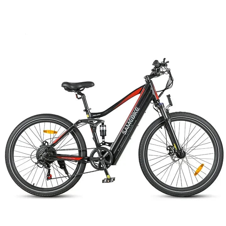 Samebike XD26-II Hybrid Adventure E-Bike in Black - Prime Pedals