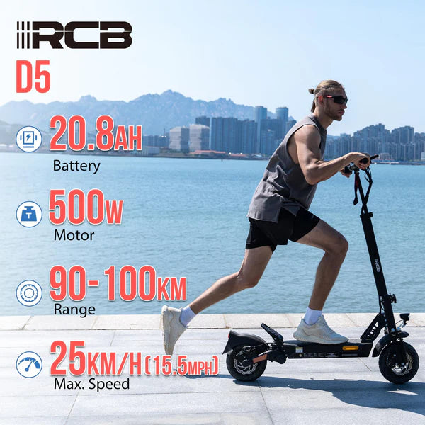 RCB D5 E-Scooter in Black-specs
