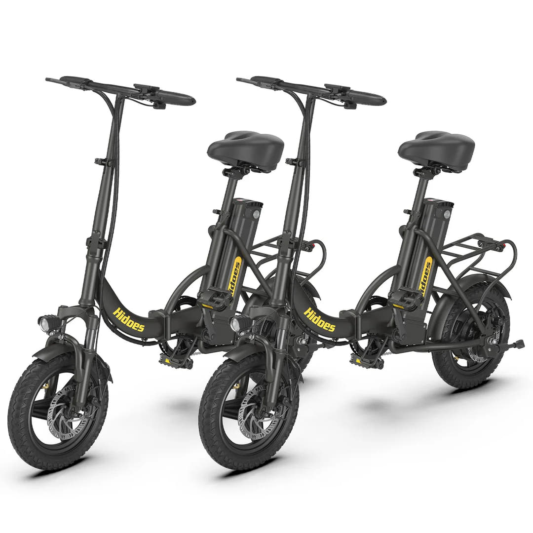 Hidoes C5 Folding E-Bike-two bikes front view