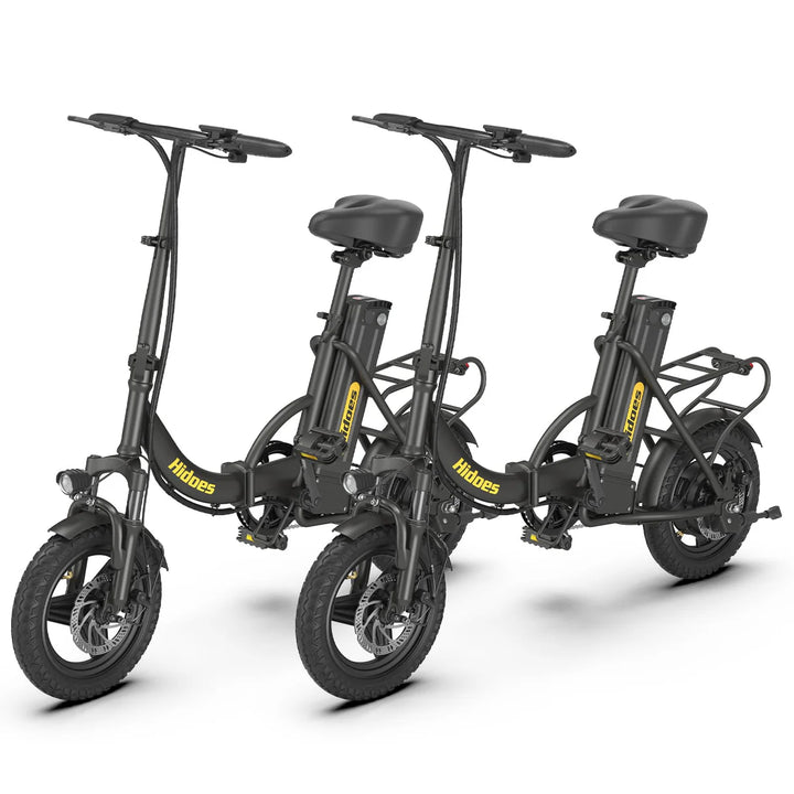 Hidoes C5 Folding E-Bike-two bikes front view