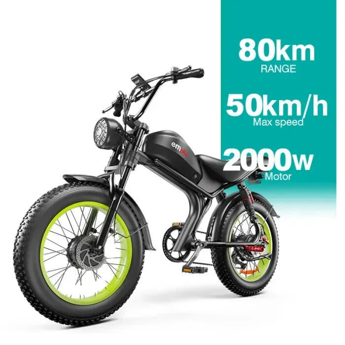 Emoko C93 Dual Motor Fat Tyre E-Bike-key specs