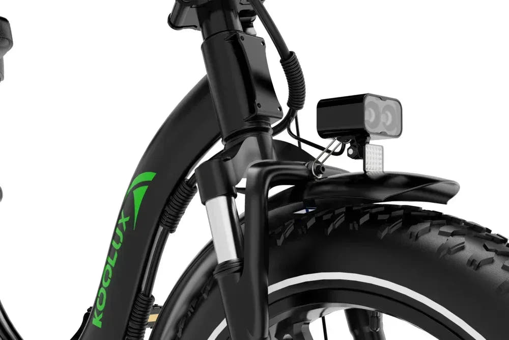 Koolux BK6S PRO Dual Battery Fat Tyre E-Bike-front light view