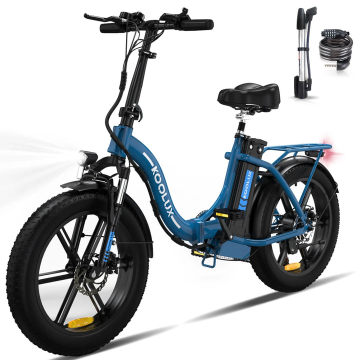 Koolux BK6S Folding E-Bike in Blue