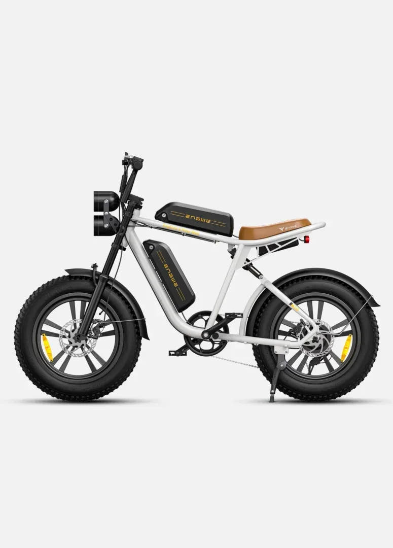 Engwe M20 Fat Tyre E-Bike in White-double battery