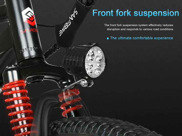 SAMEBIKE EBE2 E-Bike-front suspension