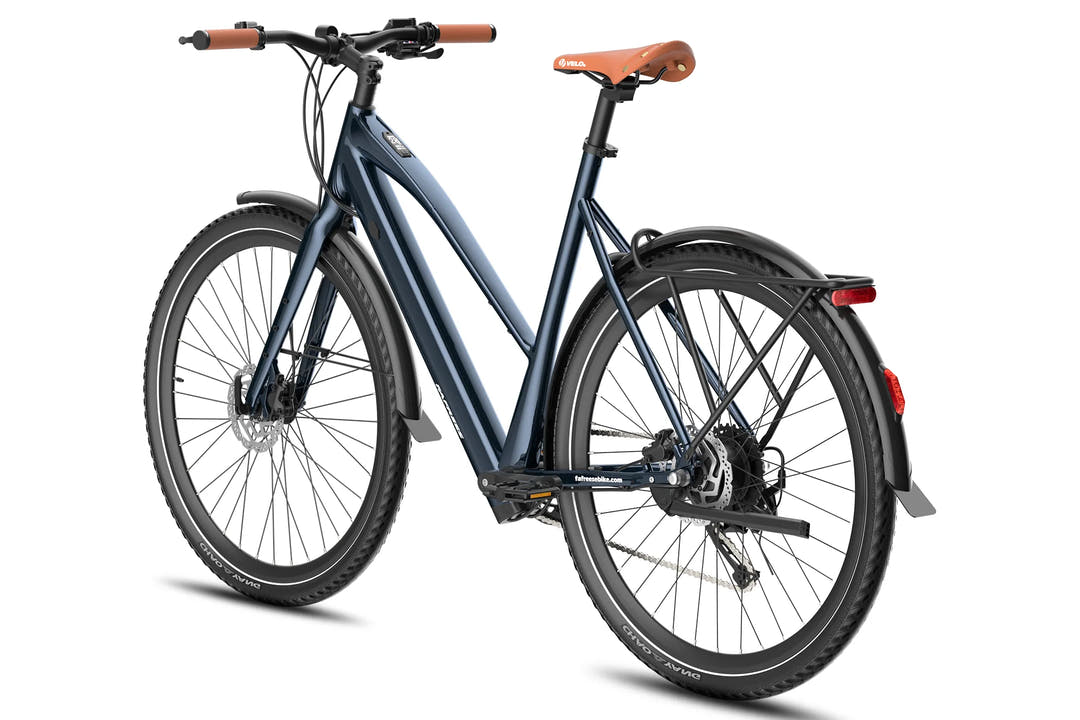 Fafrees F700W City E-Bike in Blue-rear view