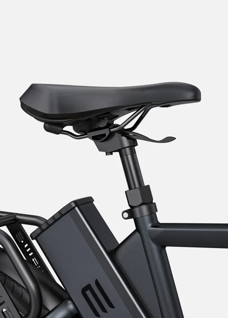 Engwe P275 Pro City E-Bike in Black-rear frame view