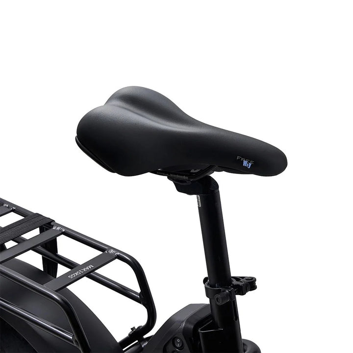 HYGGE VESTER Fat Tyre E-Bike in Onyx Black-seat view