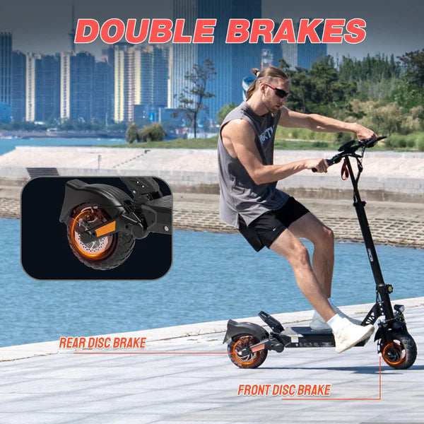 RCB D5 E-Scooter in Black-brakes specs