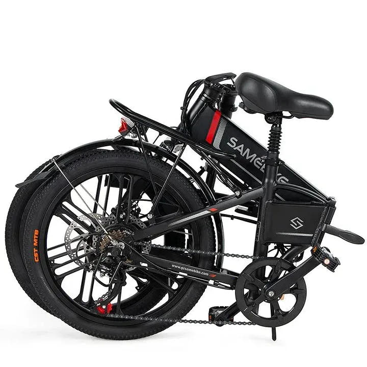 Samebike 20LVXD30 II E-Bike in Black-folded view