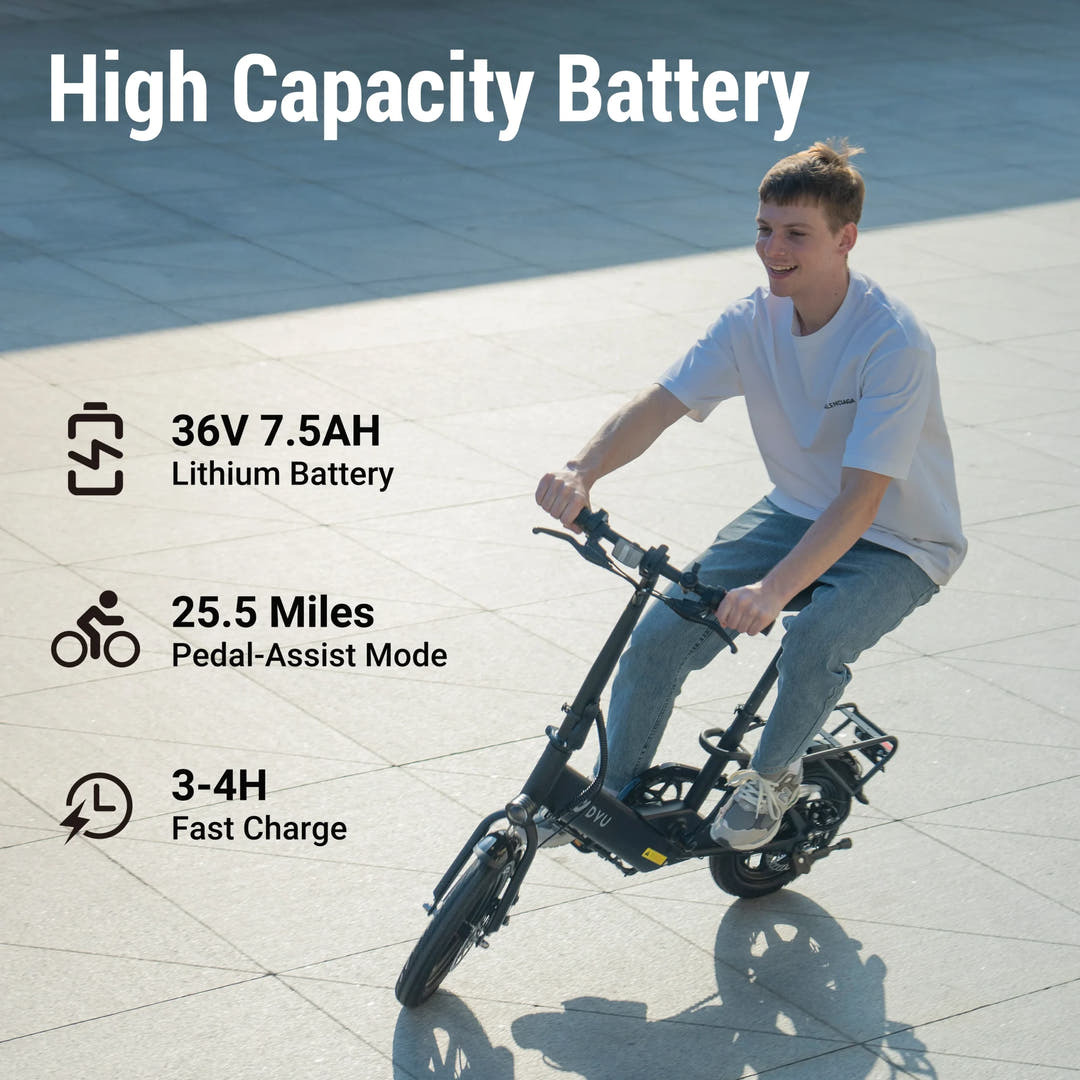 DYU C3 City E-Bike-battery features