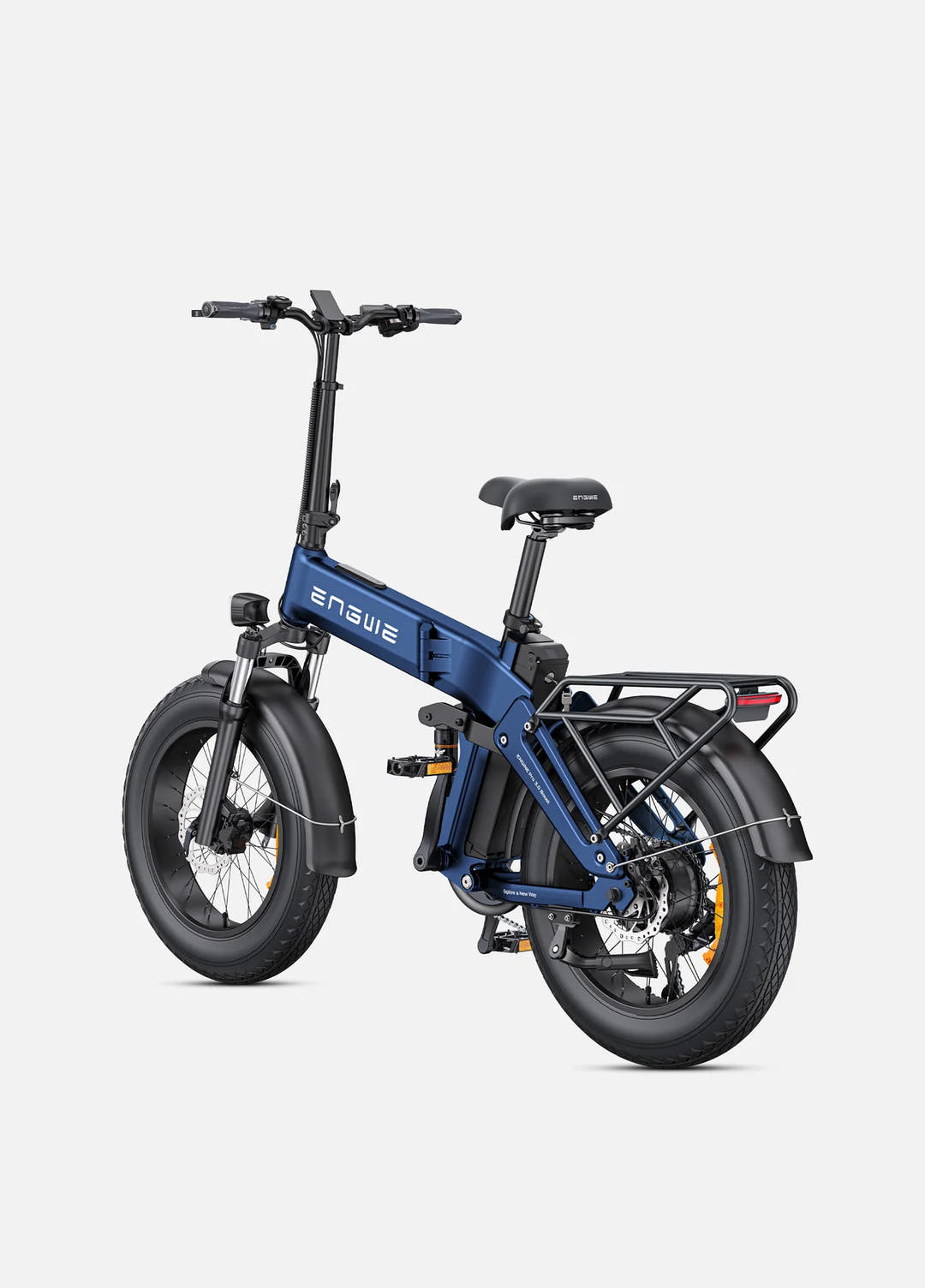 ENGWE Engine Pro 3.0 Boost City E-Bike in Navy Blue-rear view