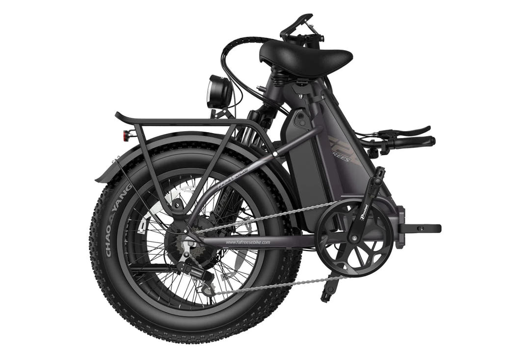 Fafrees FF20 Polar Fat Tyre E-Bike in Gunmetal Black-folded view