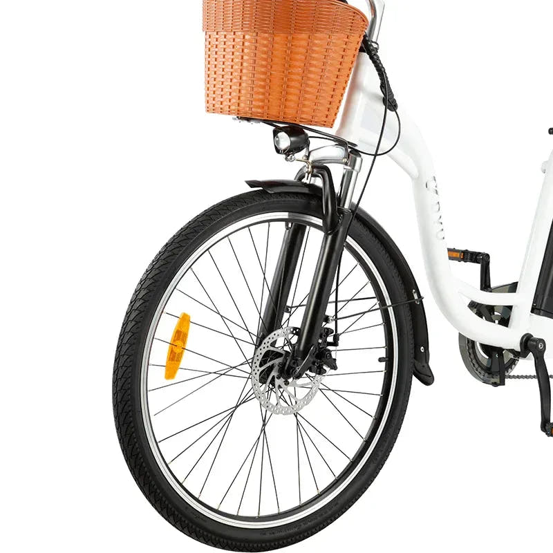 DYU C6 City E-Bike-front basket view