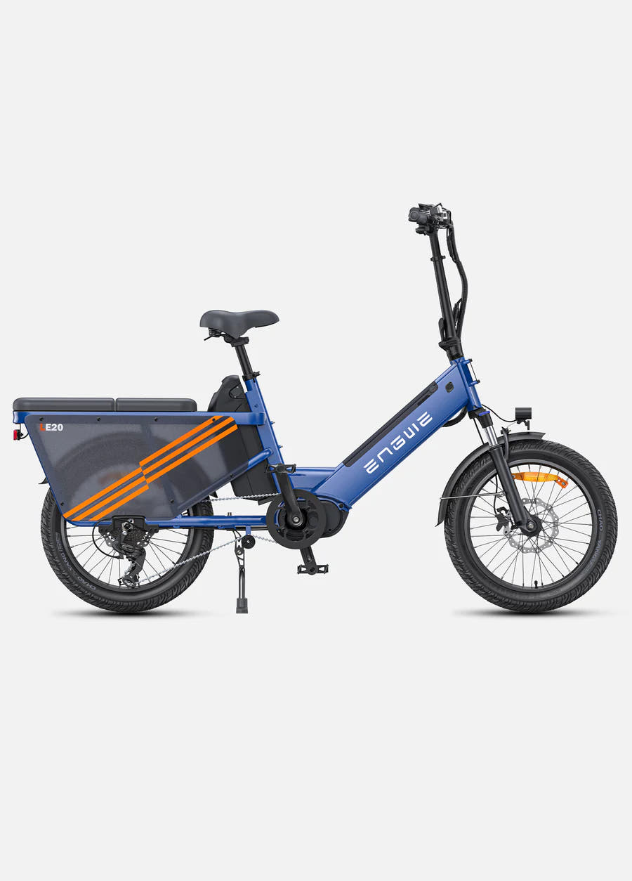 Engwe LE20 Delivery/Cargo E-Bike in Blue-standard bike