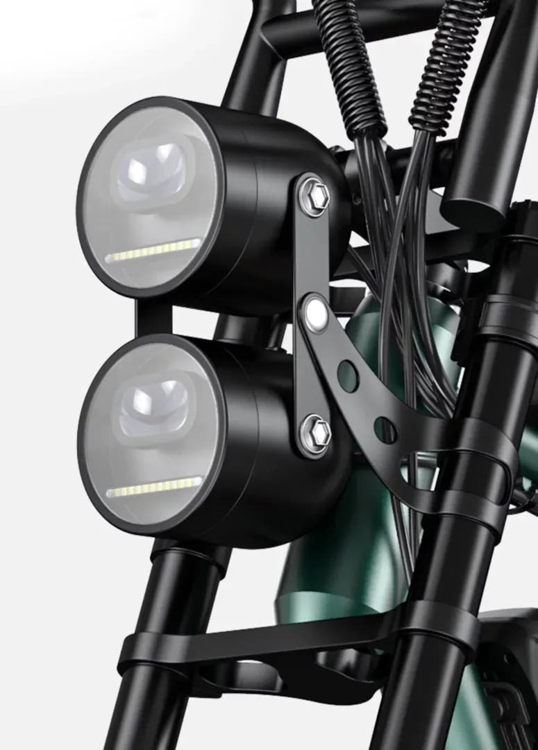 Engwe M20 Fat Tyre E-Bike-front light view