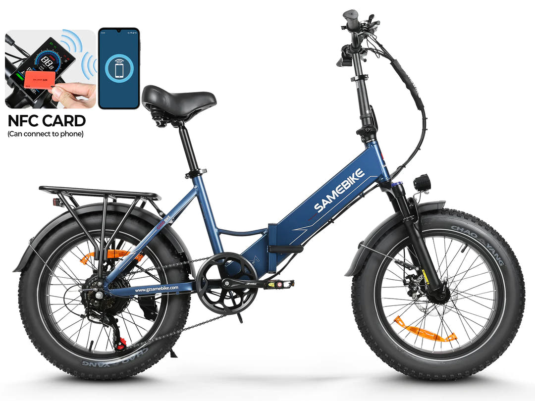 Samebike LOTDM200-II E-Bike in Navy