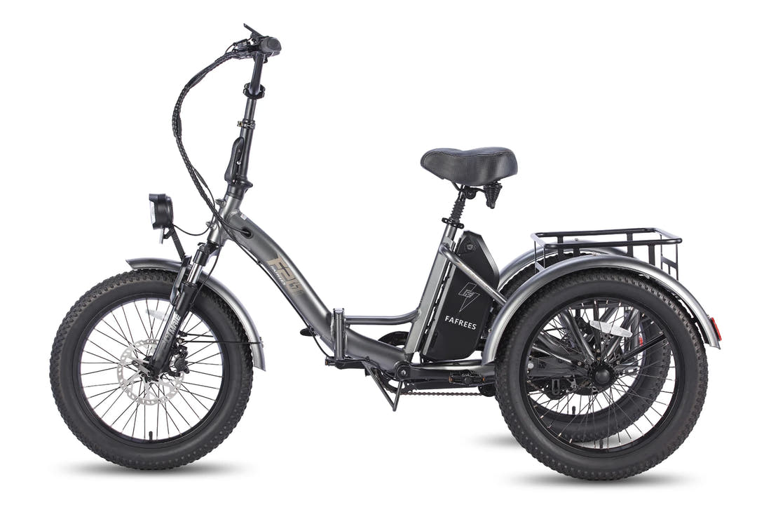 Fafrees F20 MATE Fat Tyre E-Bike in Gunmetal Black-side view