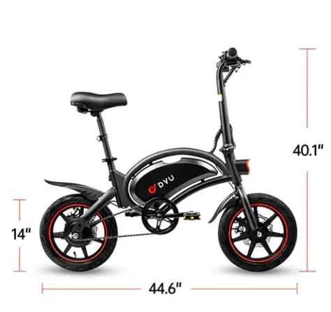 DYU D3F City E-Bike-dimension