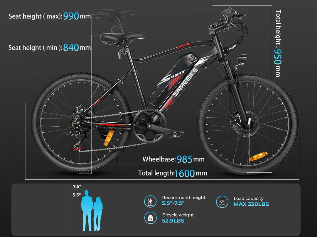 SAMEBIKE EBE2 E-Bike-specs 