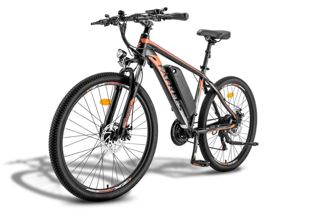 Fafrees Hailong One Adventure E-Bike in Black Orange-front side view