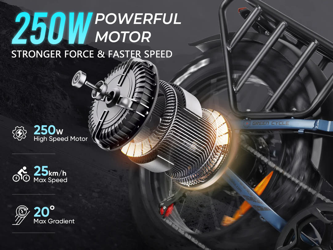 SAMEBIKE RS-A02 Pro Fat Tyre E-Bike-motor specs