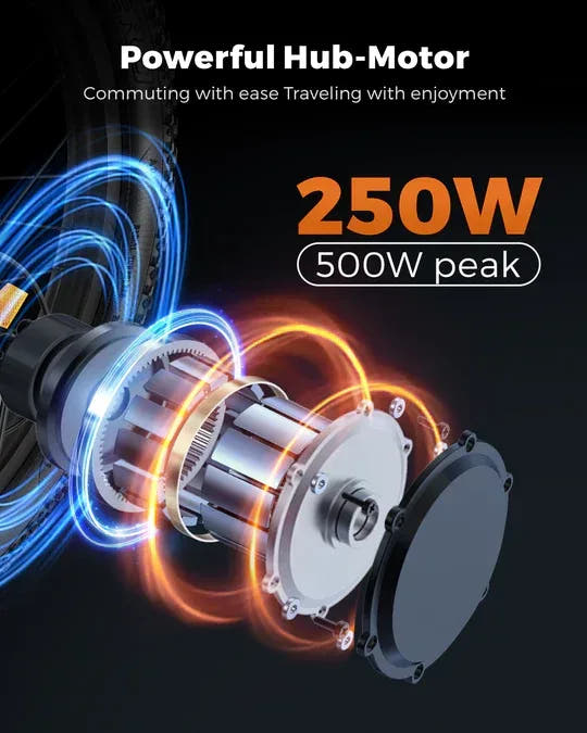 Engwe T14 Folding E-Bike-motor specs