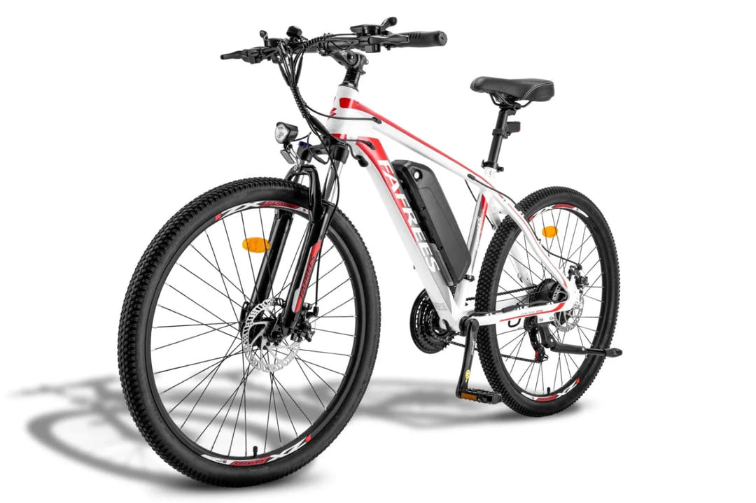 Fafrees Hailong One Adventure E-Bike in White Red-front side view
