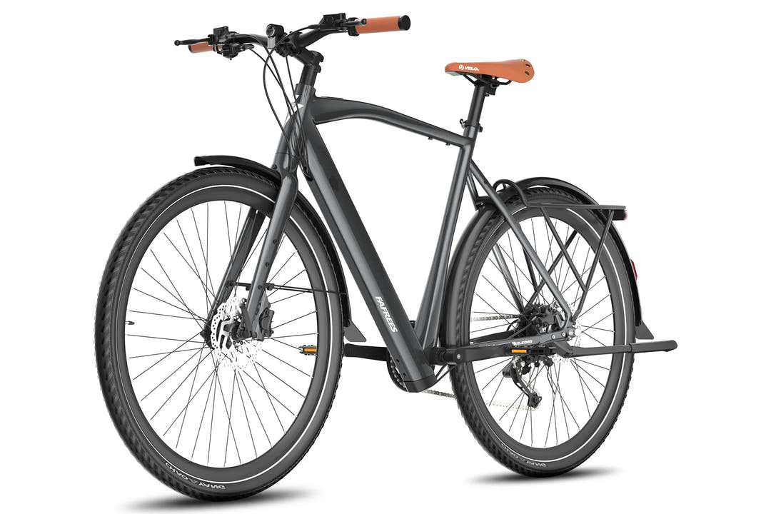 Fafrees F700M City E-Bike in Black-front side view