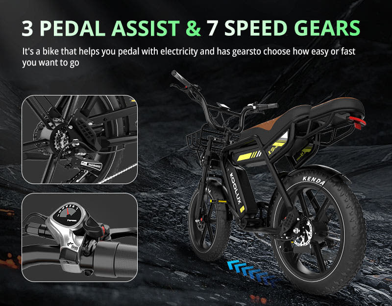 KOOLUX X9 Pro (2026) Dual Battery 20" Fat Tyre E-Bike