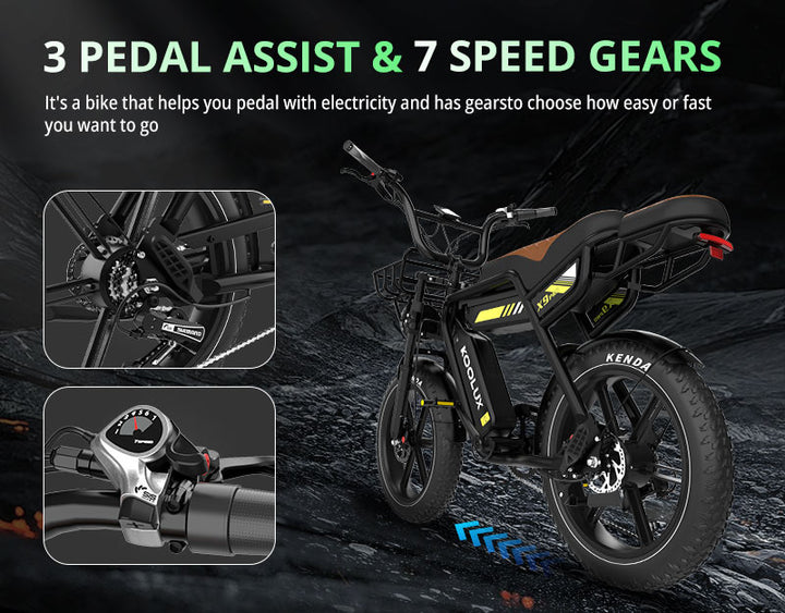 KOOLUX X9 Pro (2026) Dual Battery 20" Fat Tyre E-Bike