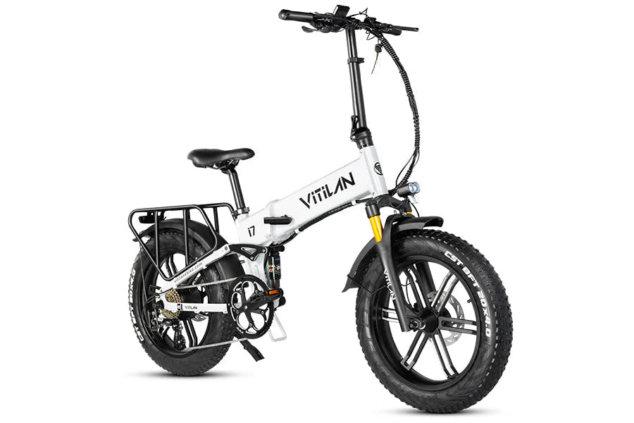Vitilan I7 Pro Fat Tyre E-Bike in White