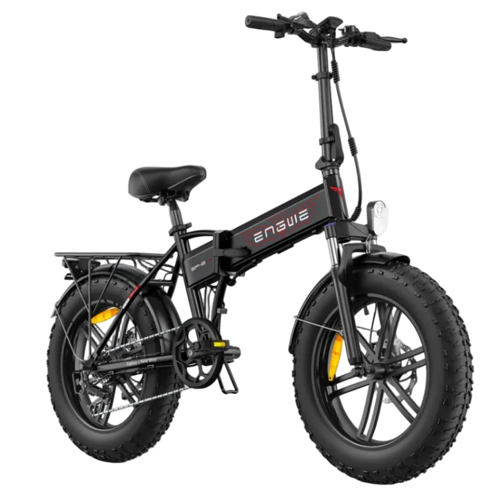 ENGWE EP-2 Boost City Folding Bikes in Black - Prime Pedals