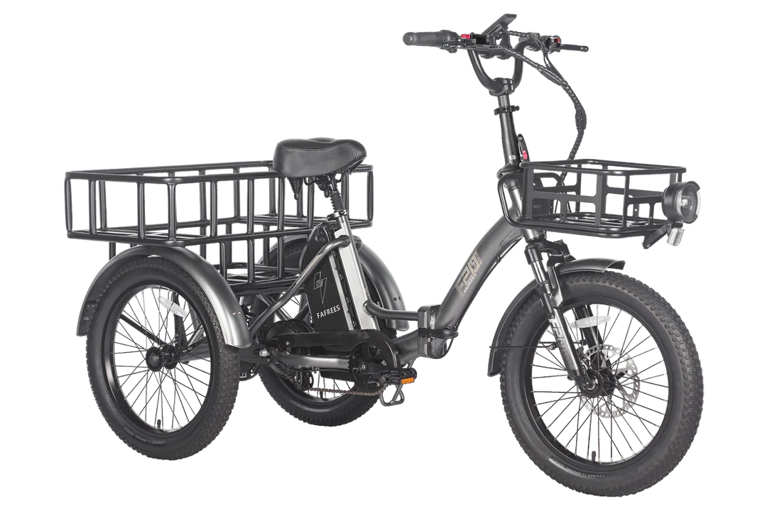 Fafrees F20 MATE Fat Tyre E-Bike in Gunmetal Black-enlarged rear rack