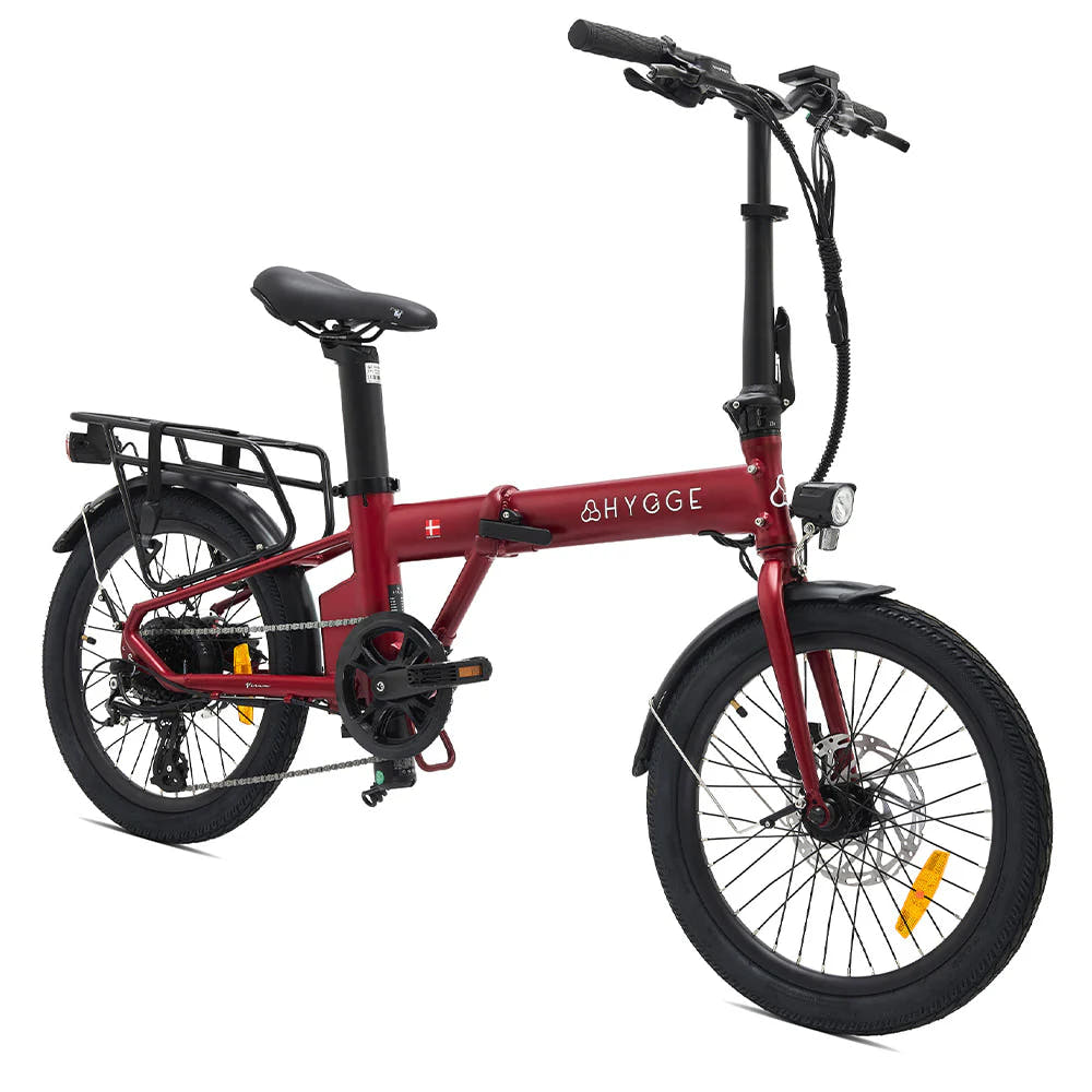 HYGGE VIRUM E-Bike in Sangria Red-side view