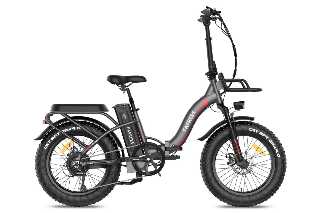 Fafrees F20 Max Fat Tyre E-Bike in Grey-side view