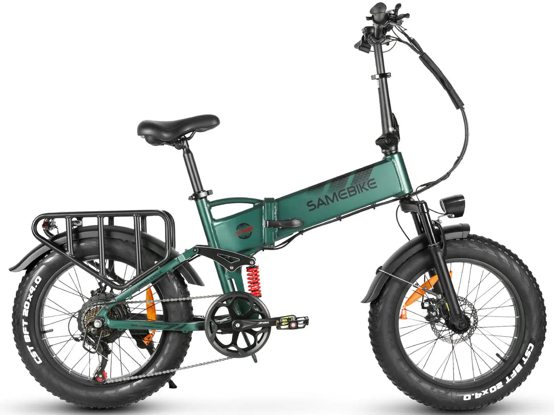 SAMEBIKE RS-A02 Pro Fat Tyre E-Bike in Dark Green