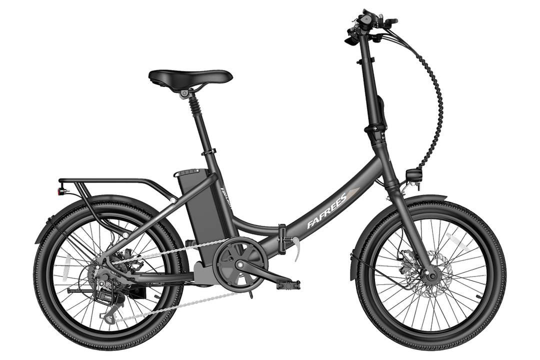 Fafrees F20 Light Fat Tyre E-Bike in Gunmetal Black