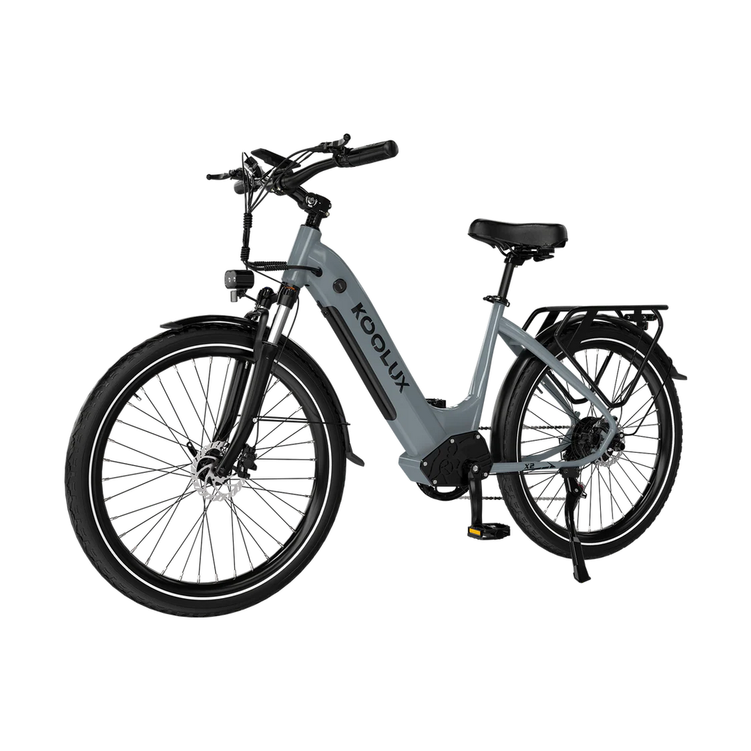 Koolux X2 City E-Bike in Grey-side view