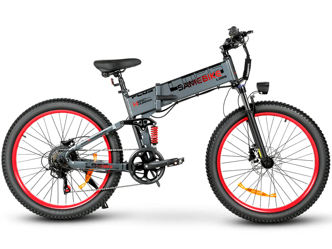 SAMEBIKE LO26 Plus E-Bike in Grey