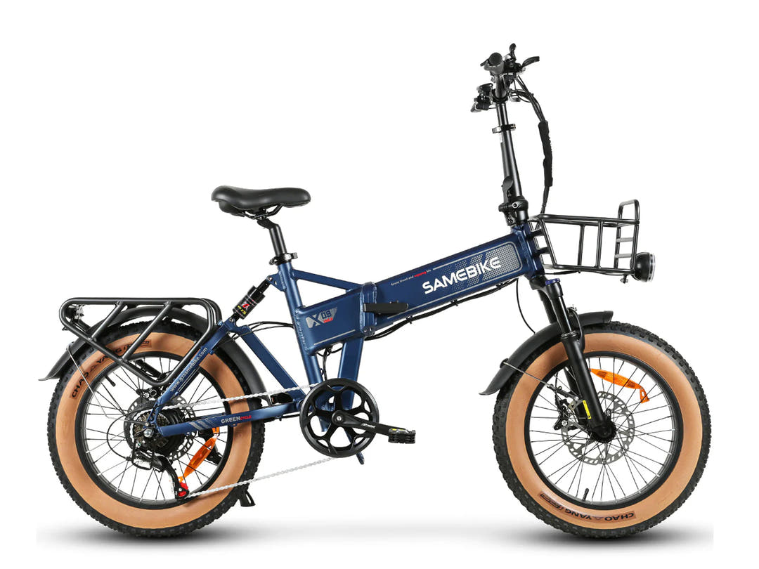 SAMEBIKE XWLX09-II Folding E-Bike in Navy