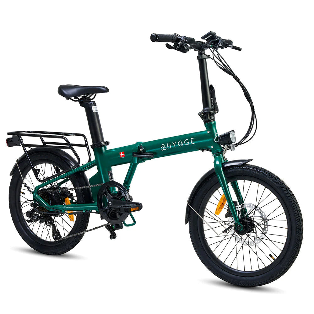 HYGGE VIRUM E-Bike in British Racing Green-side view