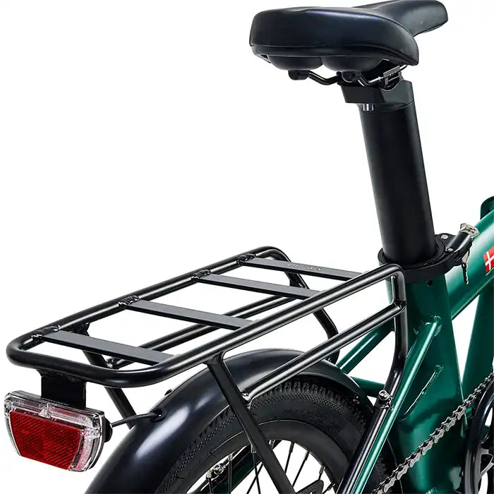 HYGGE VIRUM E-Bike in British Racing Green-rear view