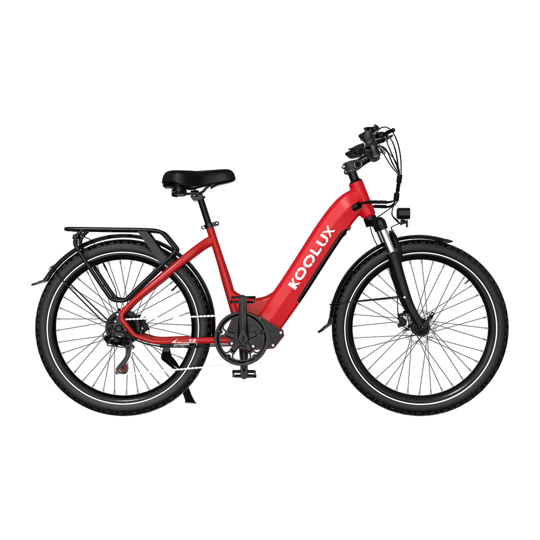 Koolux X2 City E-Bike in Red