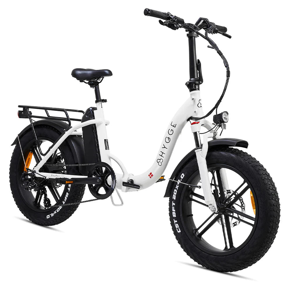 HYGGE VESTER STEP E-Bike in Heron White-front side view
